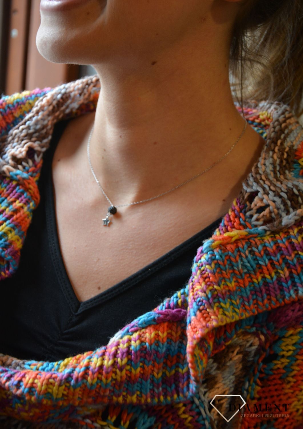 Celebrytka gwiazdka z kółeczkiem Dall'Acqua ✓Srebrne Celebrytki Damskie w Sklepie z Biżuterią.jpg